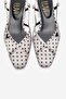 Olena White Black Polka Dot Women's Heeled Sandals - 2