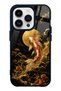 iPhone 14 Pro Golden Koi Elegance Design Glossy Phone Case