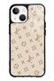 iPhone 13 Mini Cream Lv Design Glossy Phone Case