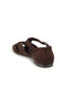 Velin Brown Genuine Suede Leather Women's Sandals - 4