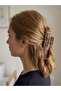 Women's Bone Patterned Oversized Hair Clip Clasp Barrette Transparent Glitter Hair Accessory Jewelry Gem 8 cm - 5