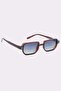 Unisex Geometric Brown Frame Uv 400 Protection Sunglasses - 3