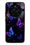 Realme 12 Pro Plus Glossy Phone Case with Neon Butterfly Dream Design