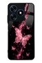 Tecno Spark 10 Pink Galaxy Butterfly Design Glossy Phone Case