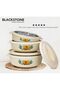 Hotpot 3 Piece Set 2.5L 3.5L 5L Insulated Food Warmer Casserole with Lid Beige (Pridehome) - 2