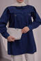 Poplin Shirt - Navy Blue - 5