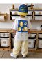 Boy's Lemon Printed T-Shirt + 100% Cotton Poplin Summer Trousers Set - 2