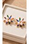 Design Colorful Zircon Stone Earrings