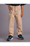 Boys Beige Solid Pullon Track Pants