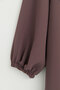 Plus Size Brooched Robe with Elastic Sleeves - Brown - 5