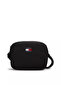 Women's Logo Printed Black Bag with Adjustable Shoulder Strap and Logo Label