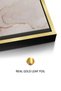 Gilded Blush Set of 2 Abstract Wall Art | Framed Canvas Print with Gold Foil Embossed | Luxury Modern Decor for Living Room, Bedroom, Office & Gift - 5