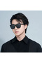 نظارات شمسية Mijia Square Polarized 14 Layer OAR للجنسين، عدسات نايلون عالية الدقة، إطار أسود - 4