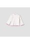 Girls T-shirt and Pinafore Set with Butterfly Applique - Cotton - Long Sleeves - Turtleneck - 3