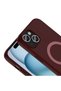 iPhone 15 Compatible Case Magsafe Supported Aris Silicone Cover - Plum - T42740 - 2