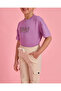 Girls Purple And Beige Printed 2 Piece Set - 4