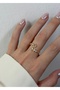 Lyra Stone Front Adjustable Ring - 2