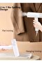 2 in 1 Garment Steamer 1300W Foldable Steam Iron with High Steam Volume, Handheld Portable Steamer Clothes GT306 Fold-White - 5