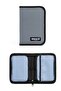 Single Layer Winged Fabric Pencil Holder 30 Pencils 3 Large Elastic Mesh Outer Pocket Pencil Pouch Pencil Box