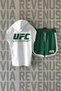 Ufc Front and Back Printed Zero Sleeve Hooded Sports Tshirt and Custom Jersey Fabric Sports Shorts