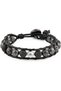 Shine Lava Men’s Bracelet, 925 Sterling Silver Bead Bracelet, Lava Stone, Hematite & Leather Handmade Adjustable Jewelry