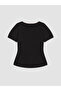 Lcw Everyday Black Collar Blouse with Stripe Detail - 6