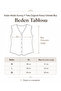 Women's 100% Cotton Muslin V-Neck Buttoned Sleeveless Blouse Summer Shirt - 4