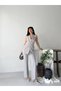 Women's Double-Breasted Belted Sleeveless Jacket and Classic Trousers Two-Piece Set - 4