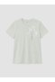 Lcw Everyday Turquoise Crew Neck Floral Embroidered Women's T-Shirt - 4