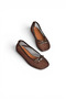 Y274623315 Brown Mesh Women's Ballerinas - 7