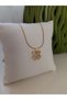 Children's Youth Necklace with Zircon Stone and Steel Rabbit Figure - 3