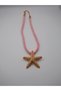 Women's Gold Starfish Figured Rope Cord Necklace Summer Trend Necklace - 2