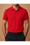 Red Color Polo Neck T-Shirt - 3