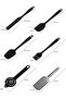 Silicone Kitchenware Set, Non-Stick, Heat-Resistant, includes Spatula, Spoon & Stainless Steel Tools, Food-Grade Material, Easy to Clean, Suitable for Daily Cooking (Black, 44Pcs) - 2