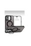 iPhone 16 Plus Compatible Magsafe Lens Protection Case + Phone Back Cover with Metal Stand Feature