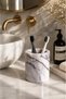 Marble Toothbrush Holder Cotton Swab Holder Makeup Brush Holder Pen Holder Bathroom Organizer - 2