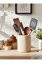 Marble Utensil Holder 6.5 Inch Travertine Utensils Set & Spatula Organizer for Kitchen Counter Décor - 5