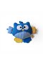 Vintage Plush Owl with Teether - 12 X 19 cm