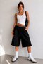 Women's Baggy Leopard Waist Detailed Shorts Bermuda - 2