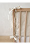 Crib Side Protector with Snap Fasteners 70X130 cm 100% Cotton, 4 Piece Set Full Protection Baby Side Protection - 5