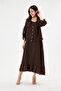 Brown Italian 100% Linen Jacket with Mesh on the Shoulder and Collar 2 Piece Suit Long Linen Suit Size 38 - 44 - 3