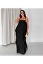 Women's Rope Strap Square Neck Layered Loose Flowy Lined Maxi Summer Dress - 2