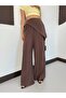 Premium Trend Modal Wide-Legged Trousers with Shawl and Sequin Detail - 2