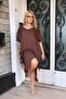 Plus Size Oversize Dress with Embroidery Detail on the Shoulders - 5