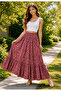 Women's Long Loose Hijab Patterned Skirt - Women's Modest Skirt - 2