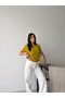 Premium Viscose Crew Neck Comfortable Fit Short Sleeve Flexible Summer Knitwear Blouse - 4