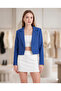 Double Breasted Crop Blazer Jacket - 4