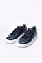 Positano Navy Blue 100% Genuine Leather Men's Casual Shoes - 2