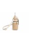 Glanzia Aura Ivory Straw Bag Women's Straw Shoulder and Crossbody Bag with Detailed Stylish White Design - 3