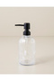 Karmin Glass Bathroom Liquid Soap Dispenser 19 cm Transparent